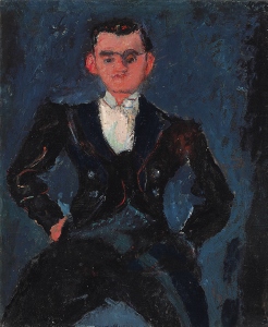 Garcon d’étage a painting of a man by Chaïm Soutine