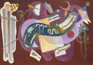 Rigide et courbé an abstract painting by Wassily Kandinsky
