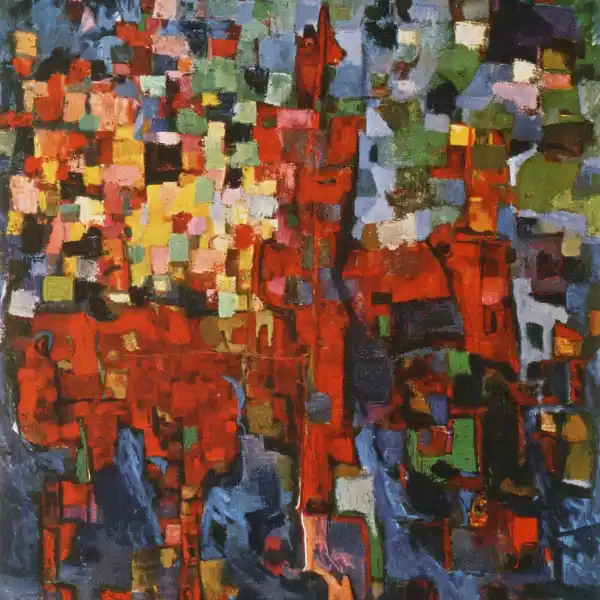 Bagliori nella foresta an abstract painting