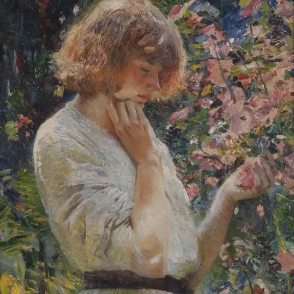 Marsh Mallows; a painting of a woman