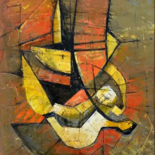 Composition in Yellow an abstract painting